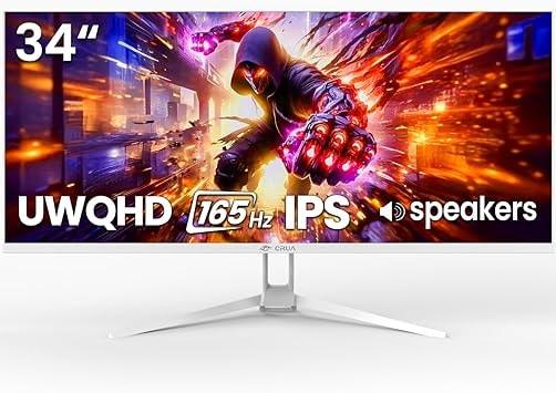 CRUA 34-Inch WQHD IPS Ultrawide Gaming Monitor