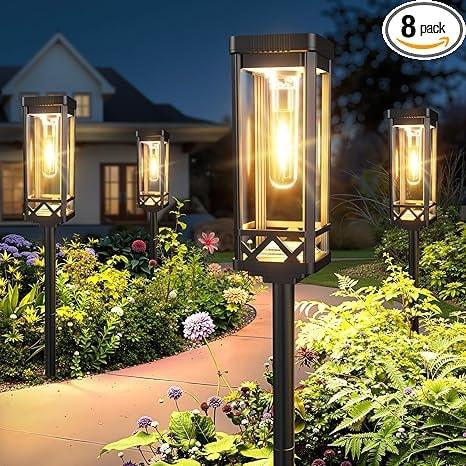 KOOPER Solar Pathway Lights 8-Pack