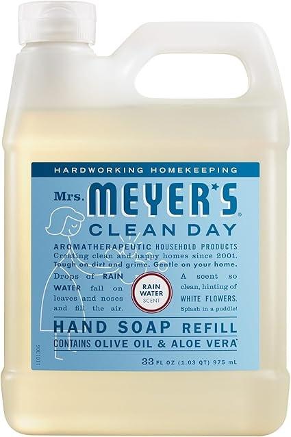 Mrs. Meyer's Clean Day Rain Water Scent Hand Soap Refill 33 Fl Oz