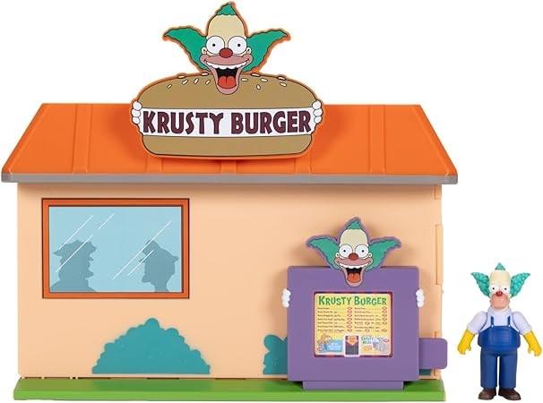 The Simpsons Krusty Burger Diorama Playset with Krusty The Clown Figure