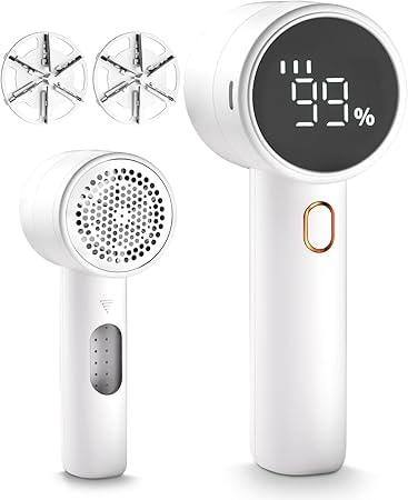 Peiyuu Rechargeable Fabric Shaver with 2 Extra Blades