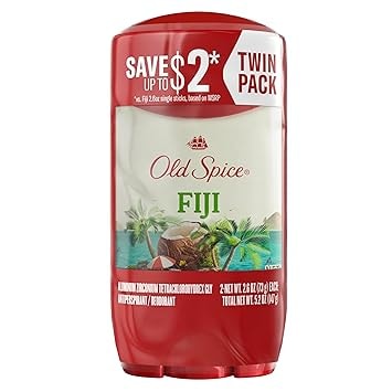 Old Spice Men's Fiji Scent Anti-Perspirant & Deodorant - 2 Pack