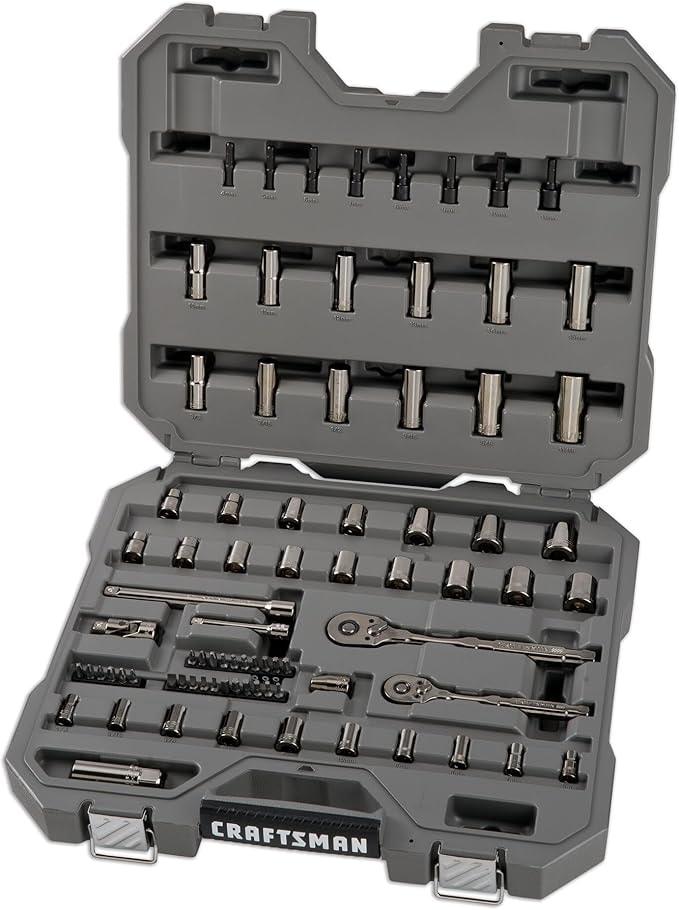 CRAFTSMAN OVERDRIVE 80-Piece Gunmetal Chrome Mechanics Tool Set