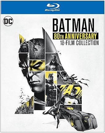 Batman 80th Anniversary 18-Film Animated Movies Collection Blu-Ray