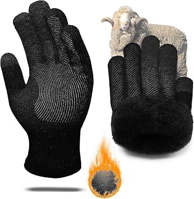 CozyGalar Thermal Merino Wool Winter Gloves