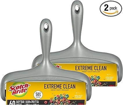 Scotch-Brite 2-Pack 50% Stickier Large Surface Lint Rollers