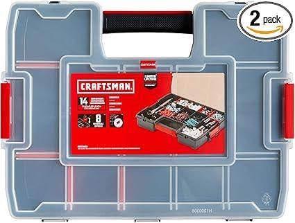 CRAFTSMAN 2-Pack 14-Compartment Plastic Tool Organizer