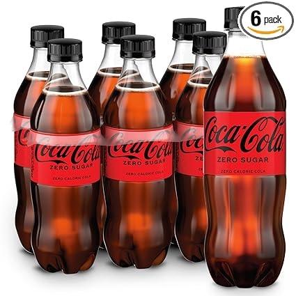 Coca-Cola Zero Sugar Soda 16.9 fl oz 6 Pack