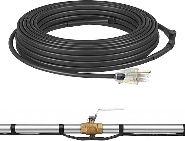 DEWENWILS 30FT Heat Tape for Water Pipes with Thermostat