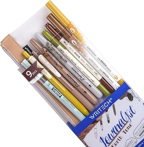 WRITECH Journaling Gel Pens and Highlighters Set