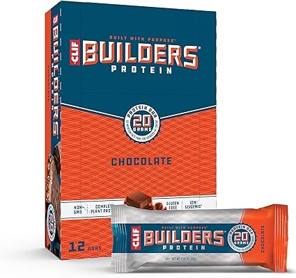 CLIF BUILDER'S Chocolate Protein Bars - 12 Pack