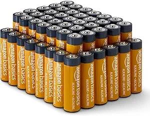 Amazon Basics AA Alkaline 1.5V Batteries, 48-Pack