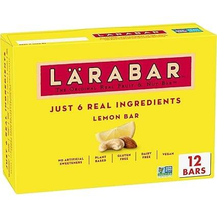 Larabar Lemon Bar Fruit and Nut Bars 12 Count