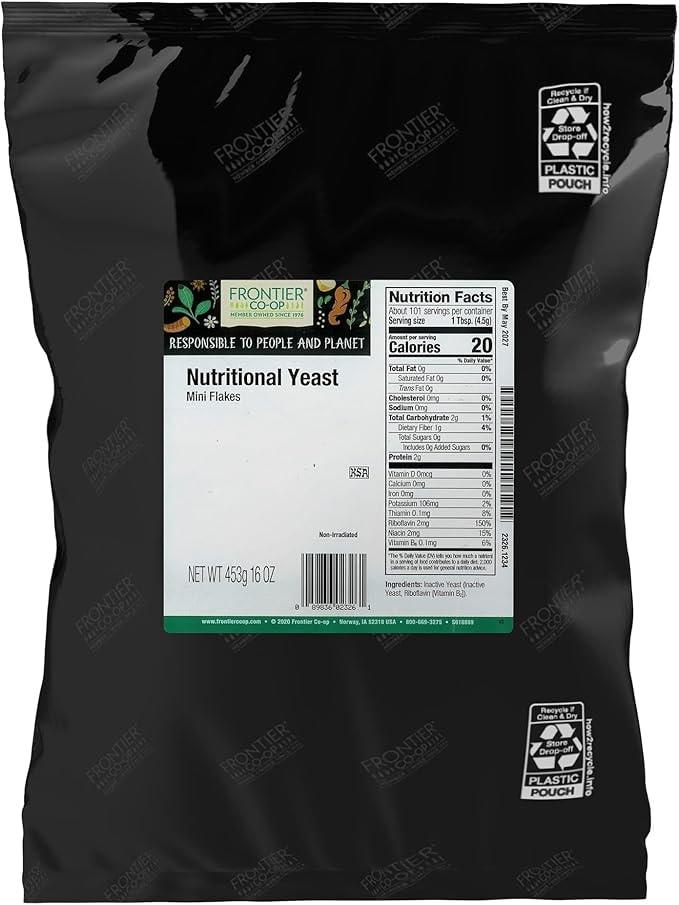 Frontier Co-op Nutritional Yeast Flakes (1 lb) - Image 1