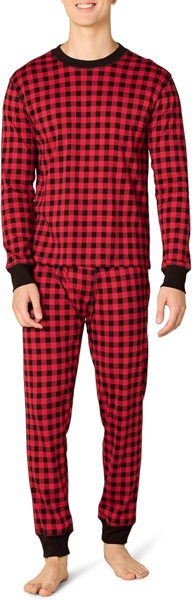 Amazon Essentials Men's 2-Piece Knit Cotton Pajama Set