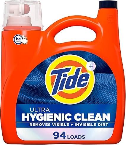 Tide Ultra Hygienic Clean Liquid Laundry Detergent, Original Scent - Image 1