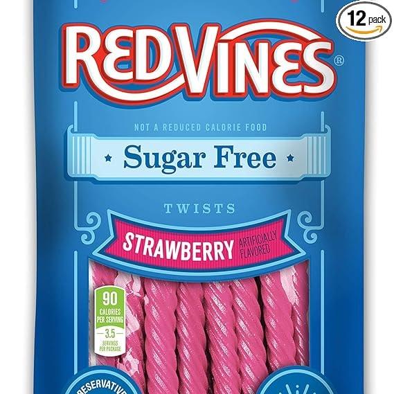 Red Vines 12-Pk 5-Oz Sugar Free Licorice (Strawberry)