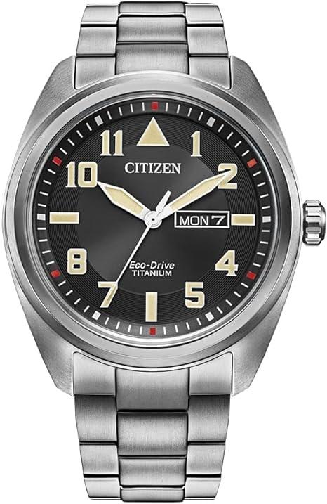 Citizen Men's Eco-Drive Weekender Garrison Super Titanium Field Watch