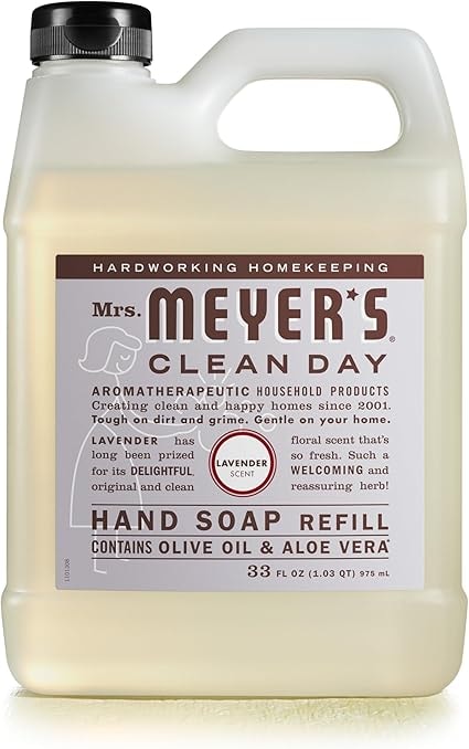 Mrs. Meyer's Clean Day Lavender Liquid Hand Soap Refill, 33oz