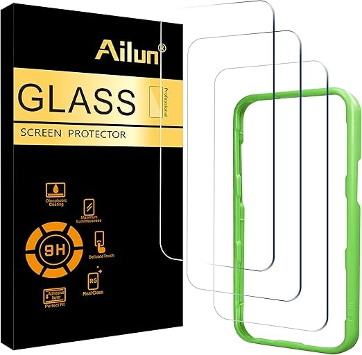 Ailun 3-Pack Tempered Glass Screen Protectors for iPhone 17 Series