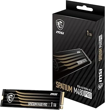 MSI Spatium M480 Pro 1TB NVMe M.2 SSD