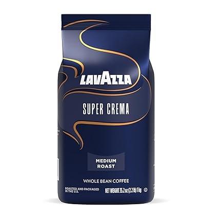 Lavazza Super Crema Whole Bean Coffee Blend, 2.2-Lb