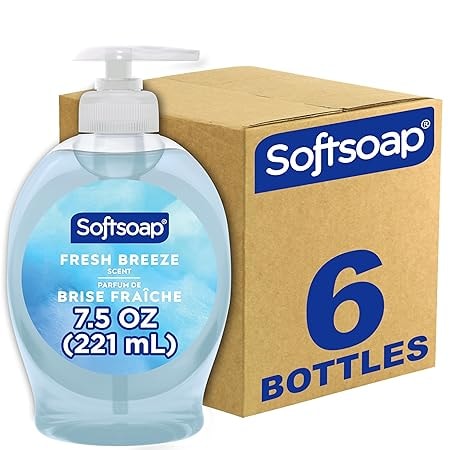 Softsoap Fresh Breeze Liquid Hand Soap, 7.5oz (6-Pack)