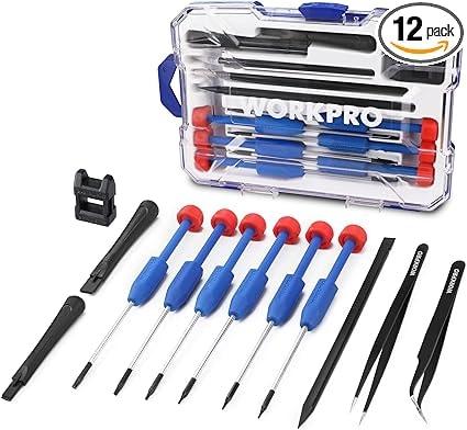 WORKPRO 12-in-1 Magnetic Torx Screwdriver Set with Case