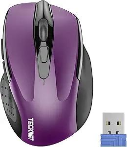 TECKNET 2.4G Ergonomic Optical Wireless Mouse