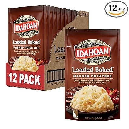 Idahoan Loaded Baked Mashed Potatoes, 4-Oz Pouches