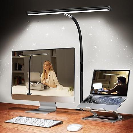 Airlonv LED Desk Lamp with Stepless Dimming Gooseneck