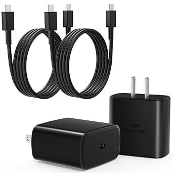 Mitesbony 45W USB C Wall Charger 2-Pack with 3' Cable