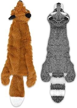 Best Pet Supplies 2-in-1 Stuffless Squeaky Dog Toys