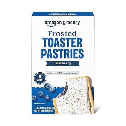 Amazon Grocery Frosted Blueberry Toaster Pastries 13.5 Oz