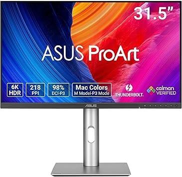 ASUS ProArt 32-inch 6K Professional IPS Monitor PA32QCV