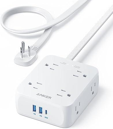 Anker 2000J Surge Protector Power Strip with 8 Outlets and USB-C