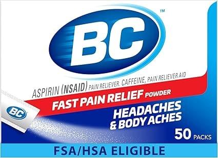 BC Powder Stick Packs with Aspirin and Caffeine