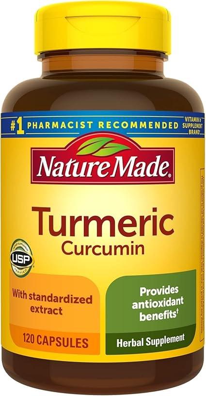 Nature Made Turmeric Curcumin 500mg Capsules - 120 Count