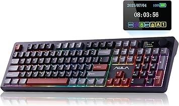 AULA F106 PRO 104-Key Tri-Mode Wireless RGB Mechanical Keyboard