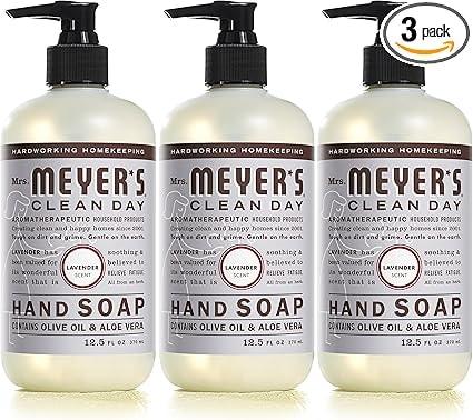 Mrs. Meyer's Clean Day Hand Soap, Lavender Scent, 3-Pack