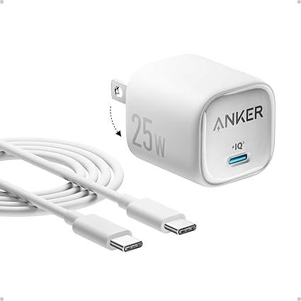 Anker 25W USB-C Wall Charger with 5' Cable