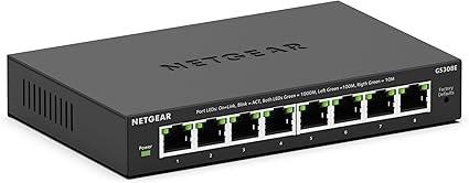 NETGEAR 8-Port Gigabit Ethernet Smart Managed Plus Switch