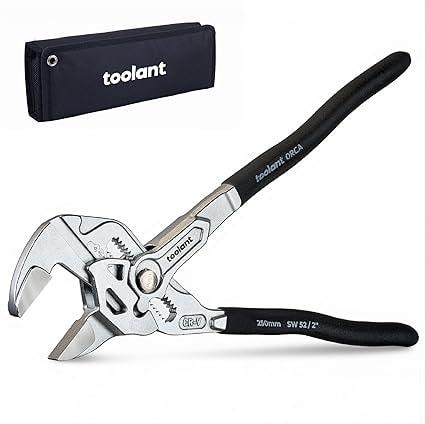 toolant 10-Inch Chrome Plated CR-V Adjustable Pliers Wrench