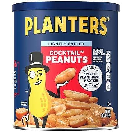 PLANTERS 16-oz Dry Roasted Peanuts, Lightly Salted