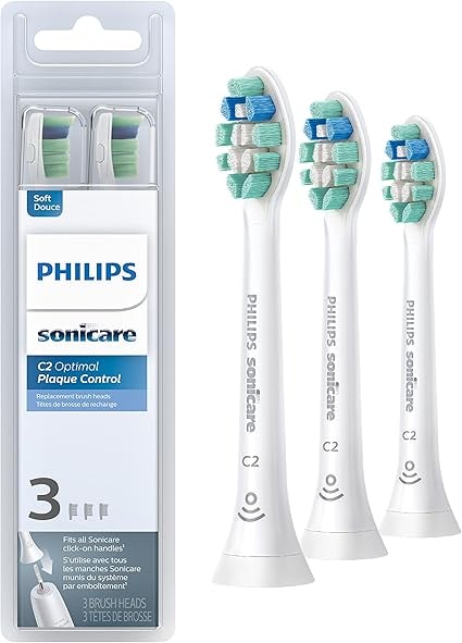 Philips Sonicare C2 Optimal Plaque Control Toothbrush Heads - 3 Count