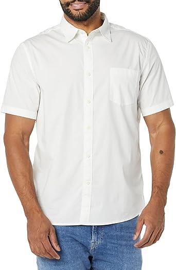 Amazon Essentials Men's Short Sleeve Stretch Dress Shirt