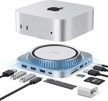 IVANKY 13-in-1 Mac Mini M4 Dock with M.2 SSD Enclosure