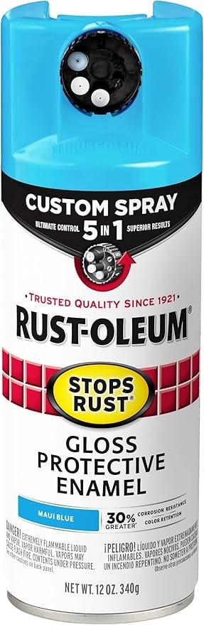 Rust-Oleum Stops Rust Custom Spray 5-in-1 Paint Gloss Maui Blue