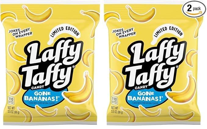 Laffy Taffy Banana Flavored Chewy Mini Bars