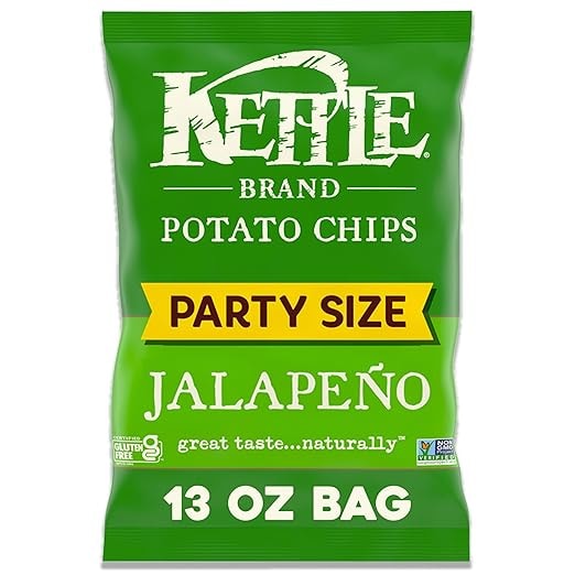 Kettle Brand Jalapeno Potato Chips, 13oz Bag